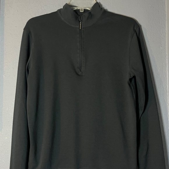 tasc performance 1/4 Zip Pullover Mens Small Pimaluxe Stretch Navy Blue Bamboo - Picture 1 of 8